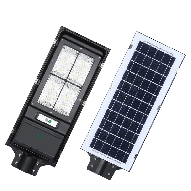 Ensunlight Sensor de movimiento de buena calidad al aire libre Ip65 impermeable Smd 60 80 vatios todo en uno Luz de calle solar LED